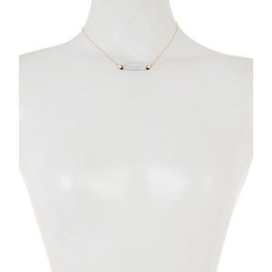 Alexis Bittar Lucite Capped Bar Necklace